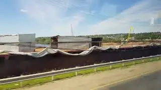 Строительство второй очереди моста через реку 