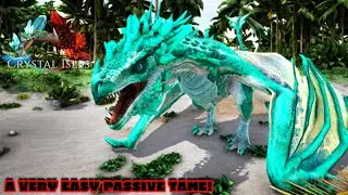 How To Tame The  Beautiful Crystal Wyvern! Ark Crystal Isles DLC