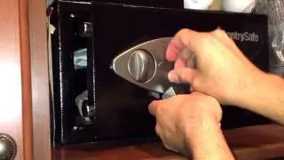 How to unlock your sentry safe when it's low on battery and you have lost the key