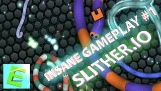 Slither io - Insane Gameplay #1 Top player! 20k+ Length!!