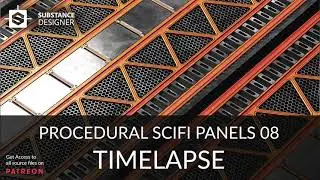 Substance Designer - Scifi Panels 08