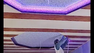 Installing a hidden light bar for double plastic ceiling decor