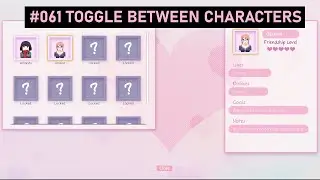 Create a Visual Novel from Scratch in UE5 - #061 - Toggle Between Characters