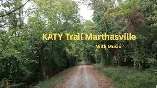 Beautiful 30 Minute Bike Ride KATY Trail Marthasville With Music Bike Trail