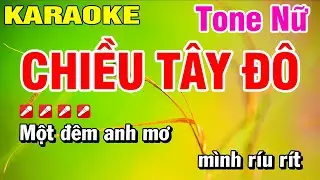 Chiều Tây Đô Tone Nữ - Karaoke Nhạc Sống Hoài Phong