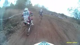 Мотокросс Лунево, класс питбайк, первый заезд