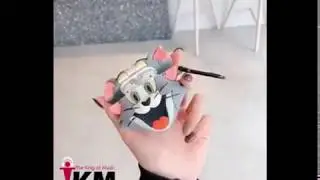 3D Cute Cartoon Tom Cat and Jerry Mouse Silicone Protection Earphone Cover Cases