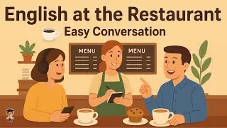 Learn English at the Restaurant 🍔 Easy Conversation for Beginners | Mr. English Channel Podcast