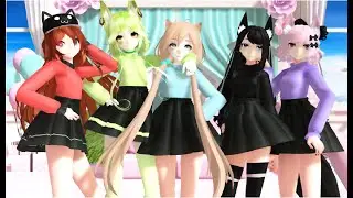 MMD OC x FRINDS -ice-cream cake