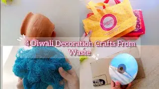 4 DIY Diwali Decoration Crafts From Waste 😱|| Handmade Home Decor .