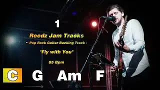 Pop Rock Guitar Backing Track in C Major Compilation 1 Hour