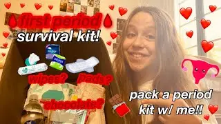 first period survival kit - what to include in your period kit!!