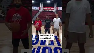 full court slam dunk with Marcelas and Jdub