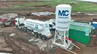 FP McCann's New Silo Being Collected & Delivered to Site in Magherafelt