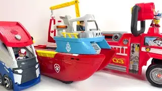 Paw Patrol Transforming Sea Patroller Review | Apollo's Pup | Transforming Trucks | Marshall ASMR