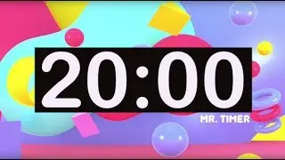 Timer for Kids! 20 Minute Timer with Music for Classroom, Children! Instrumental Music for Kids!