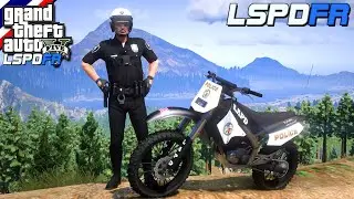 GTA V - LSPDFR มาเป็นตำรวจในเกม GTA V จ่าตั้มซิ่งมอไซต์วิบาก ไล่ล่ารถหลบหนี #373