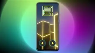 App-Visualisierung / Das Neonlabyrinth
