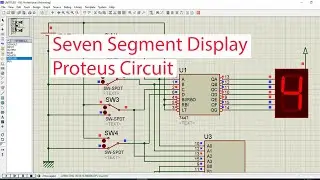 Seven Segment Display Proteus Simulation