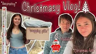 Cozy Christmas Vlog!🎄🎁 | decorating, traditions, and wrapping presents!
