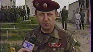 Сдача на право ношения крапового берета в Софринской бригаде