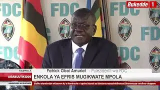 Agabuutikidde   Banna FDC bawabudde Gavumenti ku  EFRIS  Abasubuuzi bakoosebwa nnyo COVID19