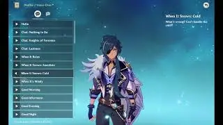 Kaeya voice-over: When It Snows: Cold  (Genshin Impact eng)