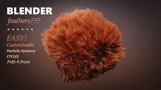 The Easiest Way to Create Feathers in Blender!