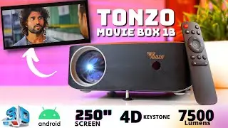 Tonzo MovieBox 13 Projector Unboxing & Review | Best Budget FHD Projector 2022 | Under 25K | India
