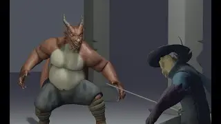 Furry fight animation