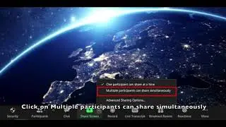 How to ENABLE Multi Person screen sharing on Zoom