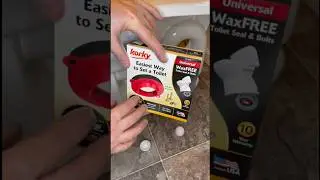 Fast and Easy Wax Free toilet install! 
