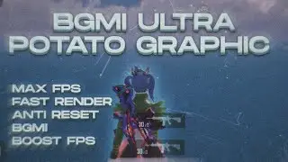 Ultra Potato Graphic Config For BGMI  Lag Fix Config . Ultra Potato Graphic