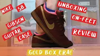 Nike SB Gibson Guitar Case Unboxing, Review, and On Foot! VINTAGE SB'S IN 2021!