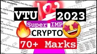 CRYPTO M3 Best Video PASS PACK 💯🤩 Sup Imp [+PDF] 🎯2023 Externals 🔥🔥🔥 7SEM CSE 