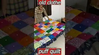 🛌bedsheet making with old clothe♻ 