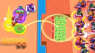 UNSTOPPABLE EDGAR HYPERCHARGE BROKEN 99 CHUCK⚡ Brawl Stars 2023 Funny Moments, Fails ep.1254