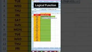 Advanced Excel Trick | Logical function  