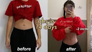 abs in 2 weeks?! i did a 3 MINUTE workout everyday (these results tho...)
