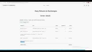 Easy returns exchanges
