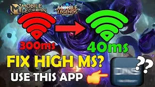 FIX HIGH MS IN MOBILE LEGENDS NEW UPDATE USING THIS APP
