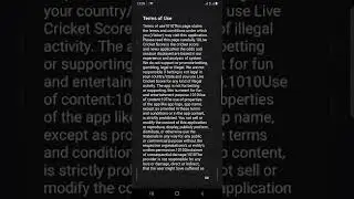 Android App with all Live Score updates