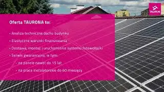 Fotowoltaika dla biznesu od TAURONA