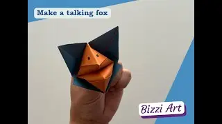 Make a talking fox | Art and Craft with Origami Paper | Bizzi Art