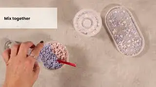 How to make resin cast with terrazzo flakes