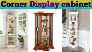 Corner Display Cabinet Design 2020/Top Excellent Corner Glass Cabinet Design For living room.