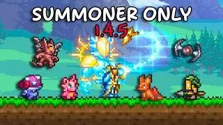 Can You Beat Terraria 1.4.5 as the NEW Summoner Class?