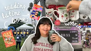 Reading More Latine Books: A Sequel Vlog 🍂 (+ Working Out, Benefit Walk, & More!)