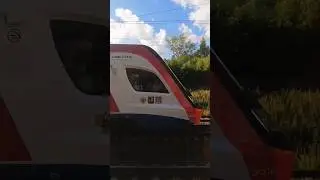 Электропоезд эг2тв едет по перегону Бутово-битца | #рек #train #railway #рекомендации