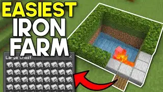 Easiest Iron Farm Minecraft Bedrock 26.1+ (2026)